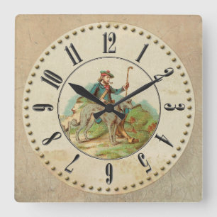Horloge scottish deerhound Chicorée
