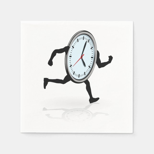 Horloge Serviettes en papier (Devant)