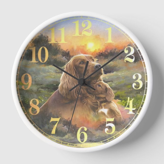 Horloge Setter irlandais (Recto)