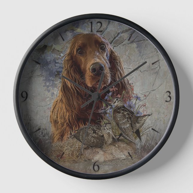 Horloge Setter irlandais (Recto)