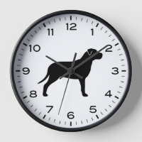 Silhouette Chien taureau avec chiffres et minutes