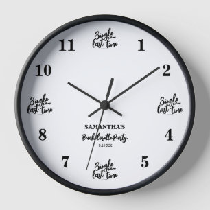 Horloge Simple Bachelorette Party Cadeaux cadenas