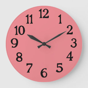 Horloge simple rose normale normale