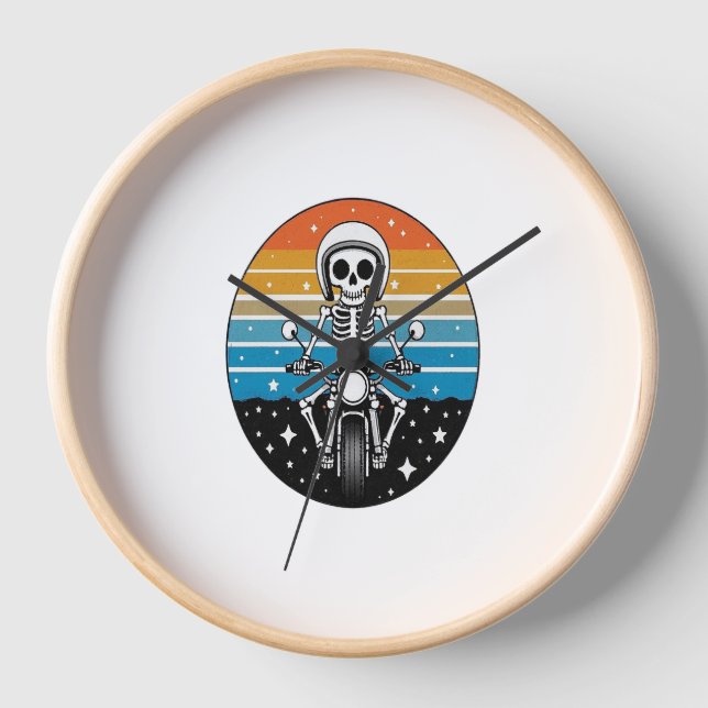 Horloge Skeleton équitation moto (Recto)