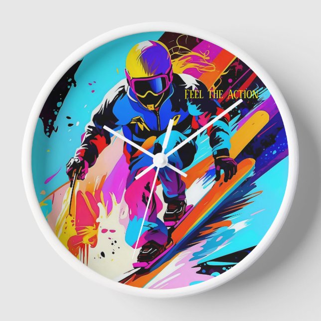 Horloge Ski de descente (Recto)