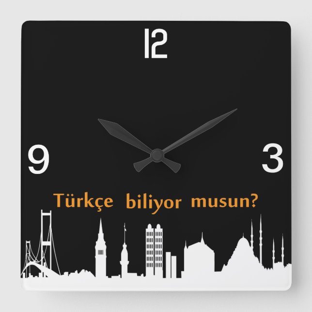 Horloge Skyline turque (Recto)