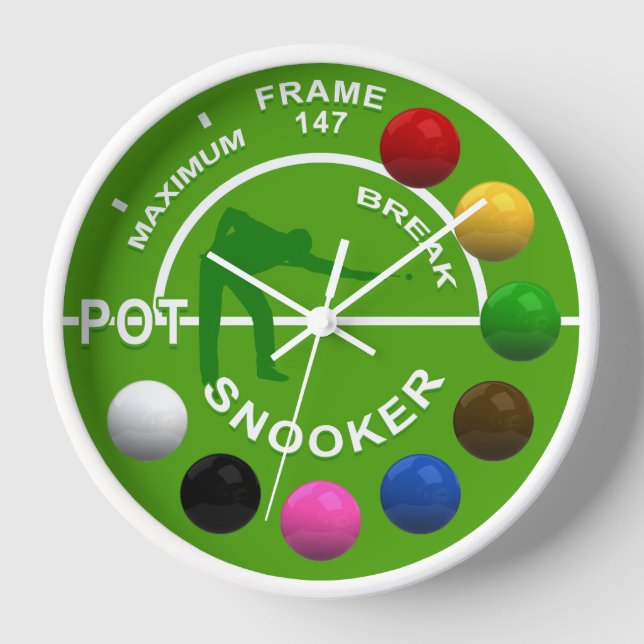 Horloge Snooker Players Maximum Break Clock (Recto)