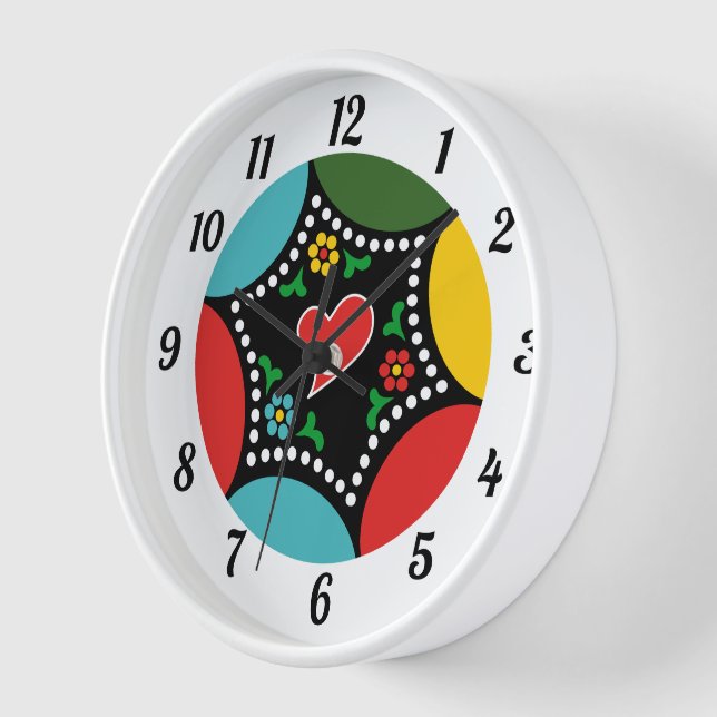 Horloge Soirée de Noël et cadeaux portugais (Angle)