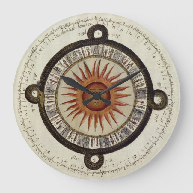 Horloge solaire Aztec - Pikunikku (Recto)