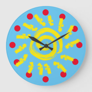 Horloge solaire des couleurs primaires