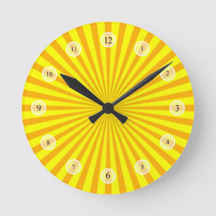 Horloge solaire jaune