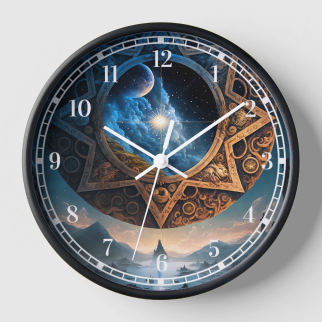 Horloge spatiale de l'Imaginaire cosmique (Recto)