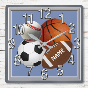 Horloge sportive personnalisée, votre texte, coule