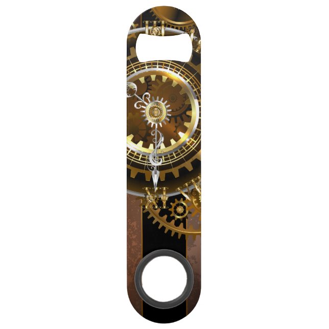 Horloge Steampunk avec des engrenages anciens (Devant)
