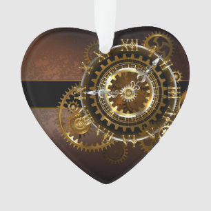 Horloge Steampunk avec des engrenages anciens