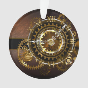 Horloge Steampunk avec des engrenages anciens