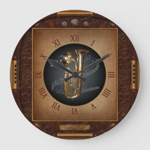 Horloge Steampunk~Doublophone~Double Bell Euphoniu