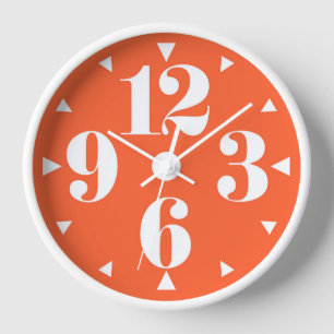 Horloge Style des années 1960 milieu du siècle moderne Ora