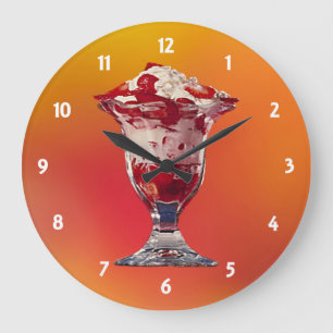 Horloge Sundae de fraise