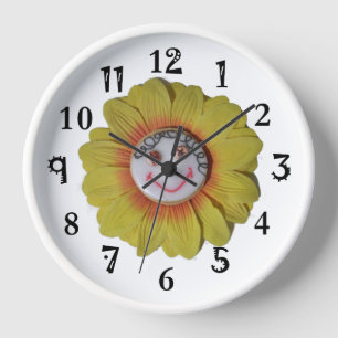 Horloge Sunny Smiles Happy Vibes : Amusant et souriant