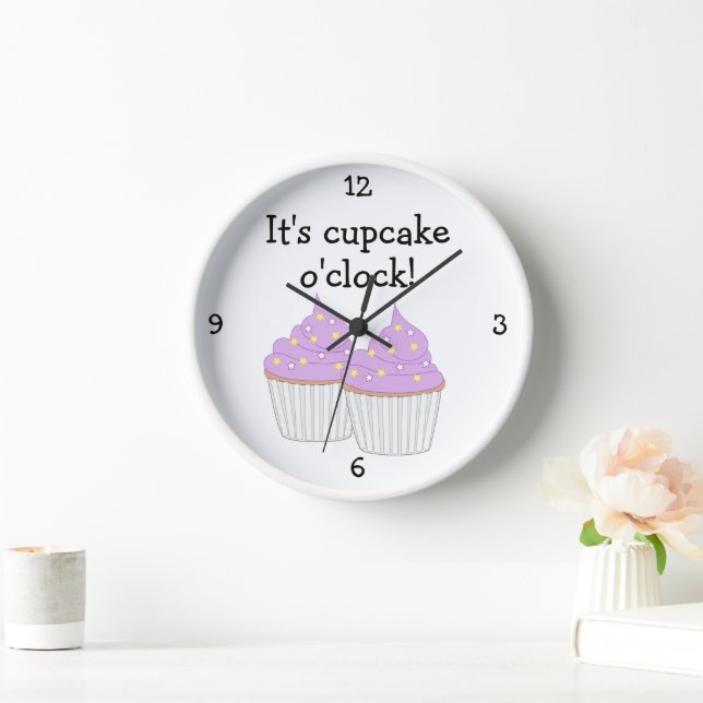 Horloge Sweet Little Cupcake - graphique alimentaire amusa (Maison)