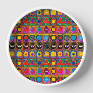 Horloge Symboles élémentaires Motif Meditation Aid Tattva