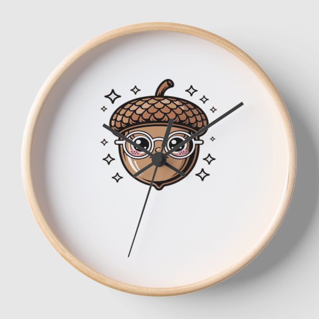 Horloge T-shirt classique à carreaux mignons (Recto)