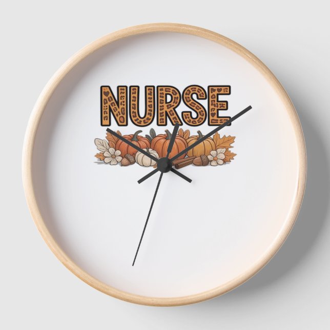 Horloge T-shirt classique INFIRMIÈRE (Recto)