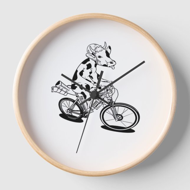 Horloge T-shirt classique pour vache (Recto)