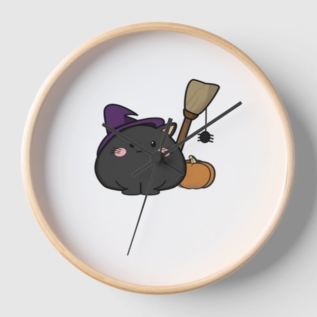 Horloge T-shirt Halloween surdimensionné (Recto)