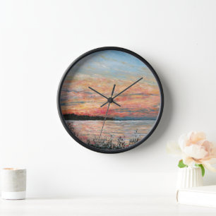 Horloge Tableau de bord de plage Sunset