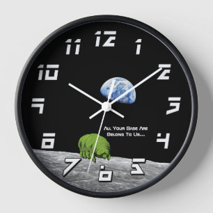 Horloge Tardigrades sur la Lune Drôle NASA Apollo 8 Lever