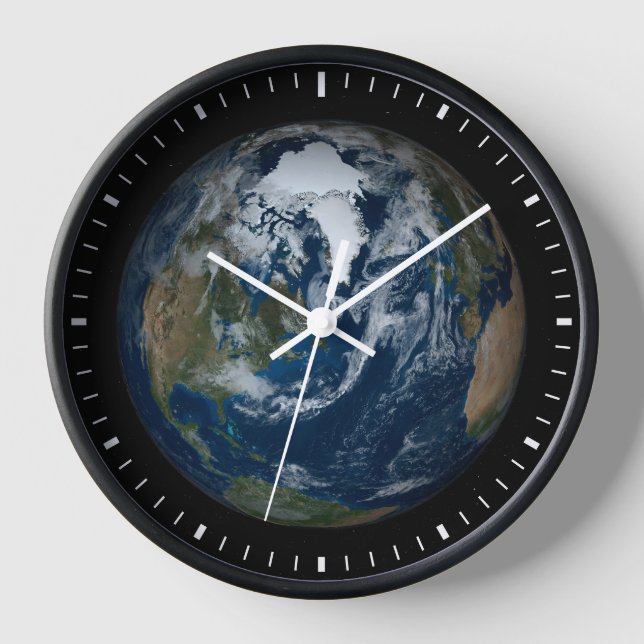 Horloge Terre Avec Nuages Et Glace De Mer 2 (Recto)
