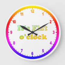 Horloge Terre plate