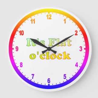 Horloge Terre plate