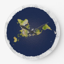 Horloge Terre plate