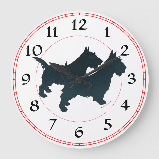 Horloge Terrier Écossais (Recto)