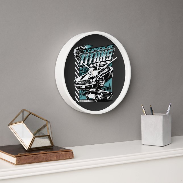 HORLOGE TORQUE TITANS AUTOWORKS - USA LEGEND CARS (Bureau)