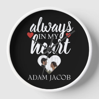 HORLOGE TOUJOURS DANS MON COEUR, COUPLE PERSONNALISER MODÈ