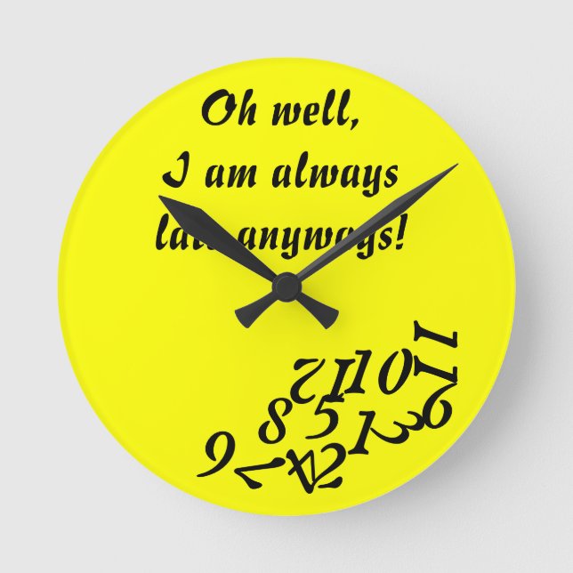 Horloge toujours en retard (Recto)