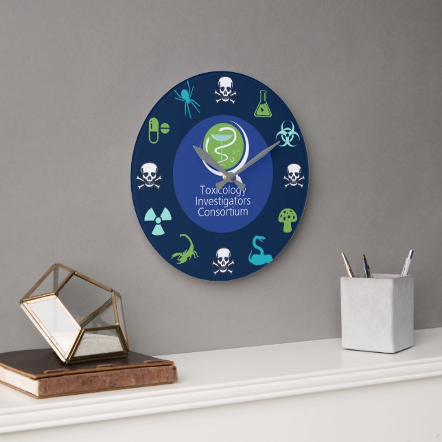 Horloge ToxIC/ACMT - Design bleu foncé 1 (Bureau)