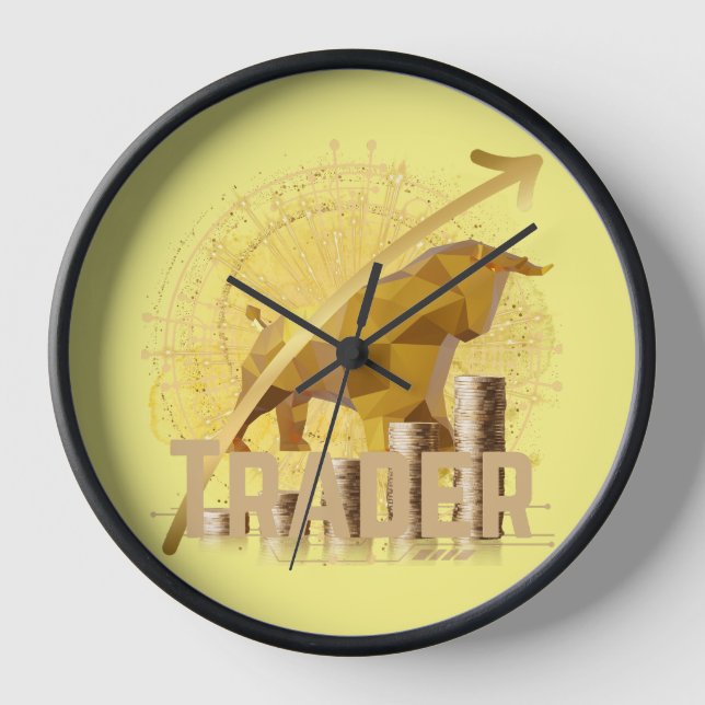Horloge Trader doré (Recto)