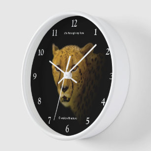 Horloge Trading Glances with a Magnifique Cheetah Cat