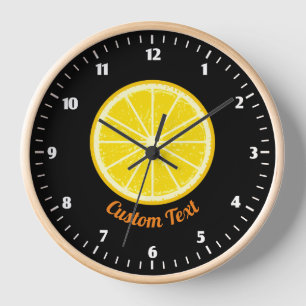 Horloge tranche orange