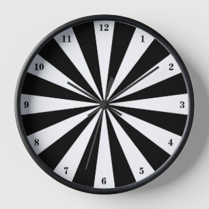 Horloge triée noire, blanche