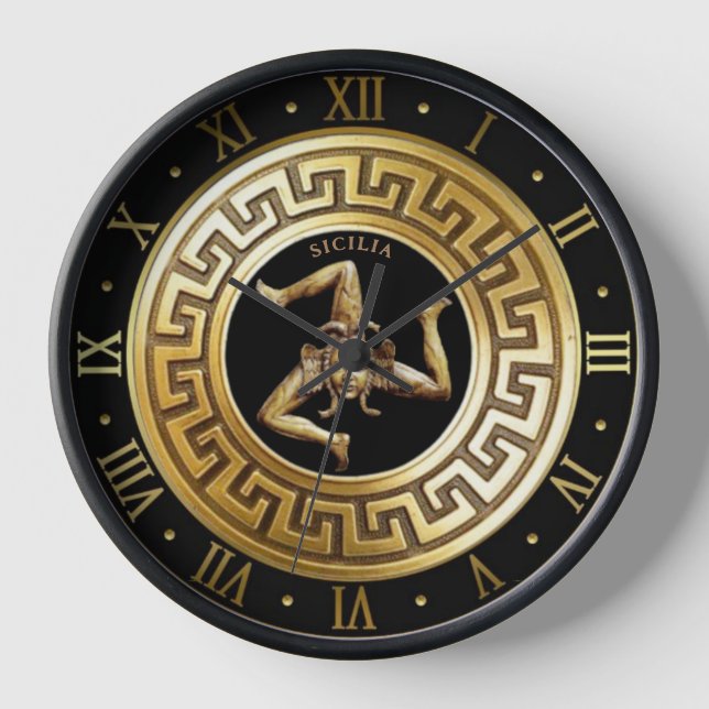 Horloge trinacrienne sicilienne de la méduse (Recto)