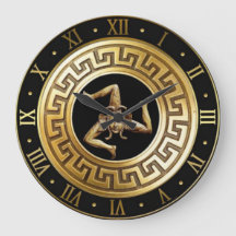 Horloge trinacrienne sicilienne de la méduse