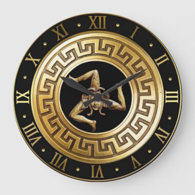 Horloge trinacrienne sicilienne de la méduse (Recto)