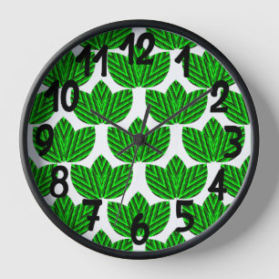 Horloge Trios de feuilles