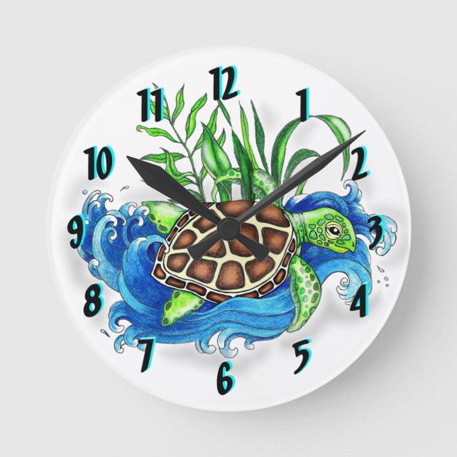 Horloge tropicale des tortues de mer (Recto)